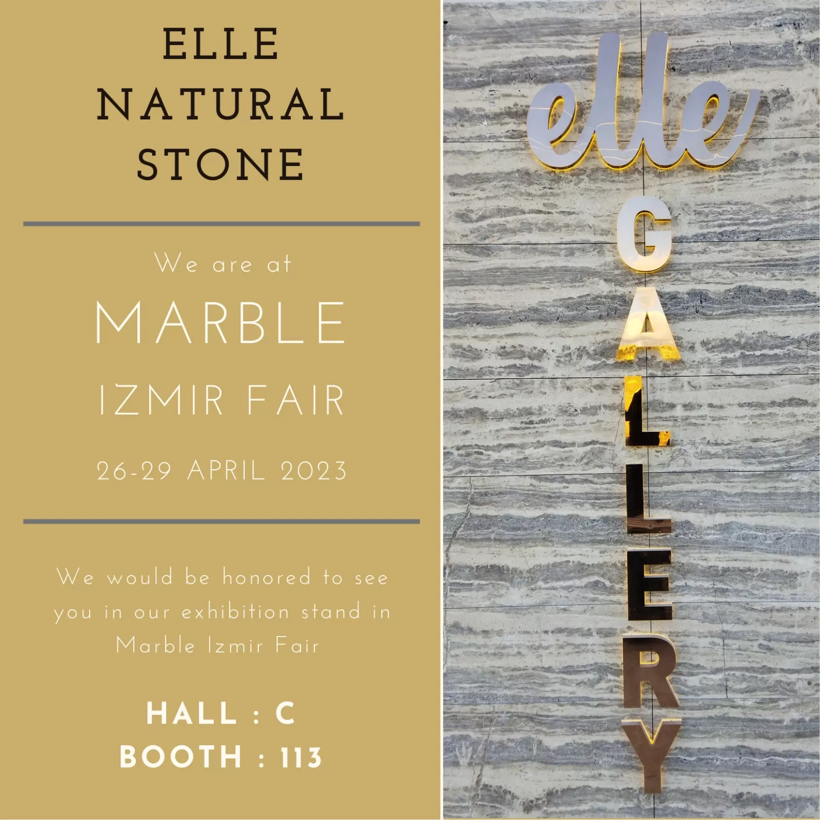 ELLE NATURAL STONE MARBLE SAN. VE T C. LTD. T